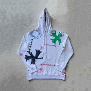 chrome hearts all-over logo hoodie